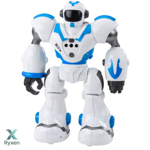 Robot Interaktywny Zdalnie Sterowany RC 16 Funkcji Światła Dźwięki Niebieski LEAN TOYS