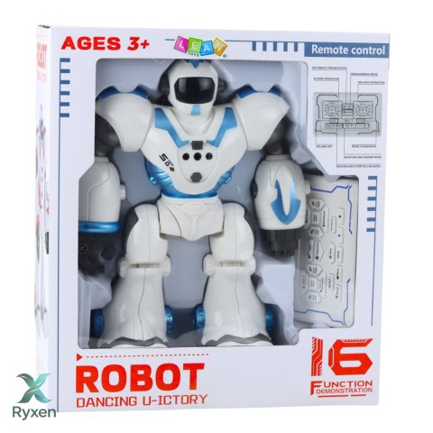 Robot Interaktywny Zdalnie Sterowany RC 16 Funkcji Światła Dźwięki Niebieski LEAN TOYS
