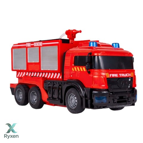 Robot Samochód Straż Pożarna 2w1 Zdalnie Sterowany RC Światła Dźwięki Woda LEAN TOYS