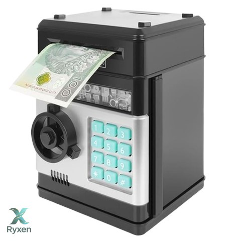 Sejf Skarbonka DIY Do Złożenia Skarbonka Elektroniczna PIN Dźwięki LEAN TOYS