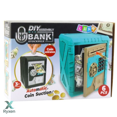 Sejf Skarbonka DIY Do Złożenia Skarbonka Elektroniczna PIN Dźwięki LEAN TOYS