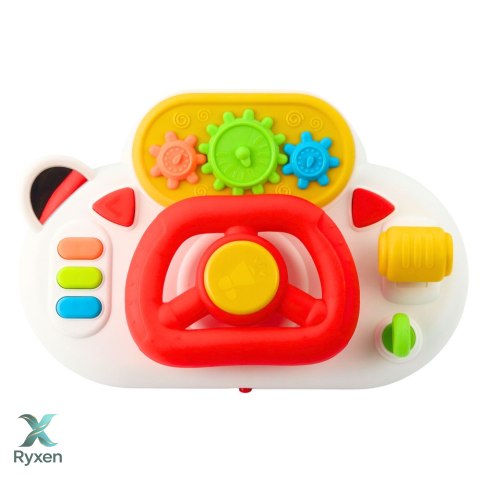 Symulator Kierowania Dla Malucha Interaktywna Kierownica Światła Dźwięki LEAN TOYS