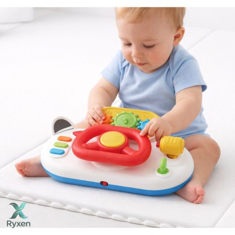 Symulator Kierowania Dla Malucha Interaktywna Kierownica Światła Dźwięki LEAN TOYS