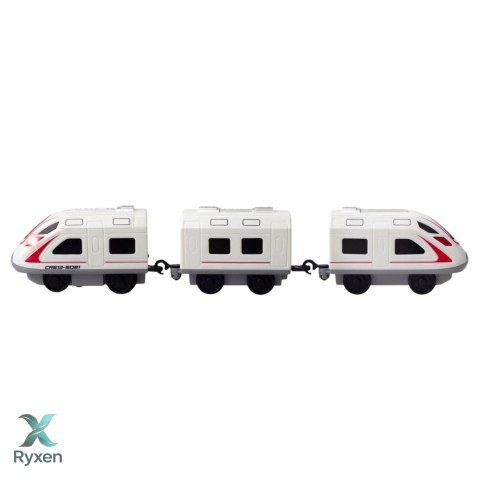 Kolejka Elektryczna Interaktywna Pociąg Wagony Tunel Wulkan Dinozaury 95 cm LEAN TOYS