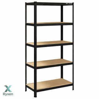 69-102# Regał magazynowy metalowy 90x40x180cm czarny blow Blow