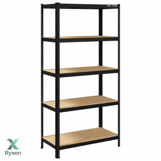 69-102# Regał magazynowy metalowy 90x40x180cm czarny blow Blow