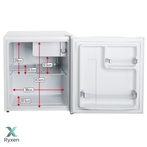 AD 8096 white Wolnostojąca lodówka podblatowa 45l | metalowe drzwi | 6-stopniowa regulacja | agregatowa | biała ADLER