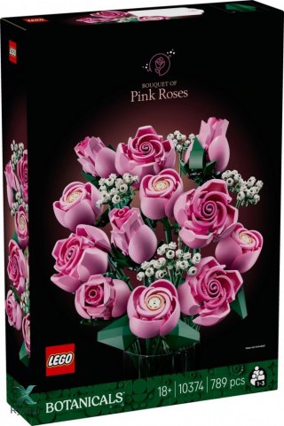 Klocki botanicals 10374 bukiet różowych róż LEGO