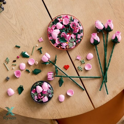 Klocki botanicals 10374 bukiet różowych róż LEGO