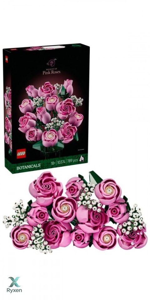 Klocki botanicals 10374 bukiet różowych róż LEGO