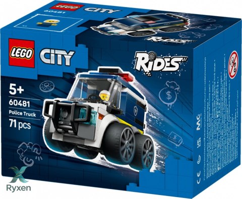 Klocki city 60481 pojazdy - ciężarówka policyjna LEGO