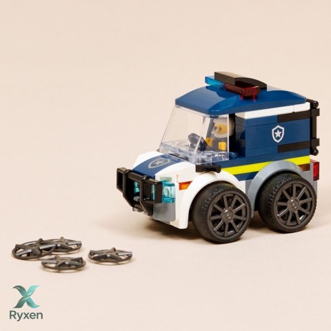 Klocki city 60481 pojazdy - ciężarówka policyjna LEGO