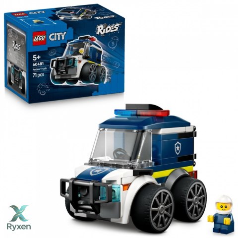Klocki city 60481 pojazdy - ciężarówka policyjna LEGO