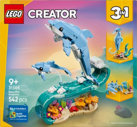 Klocki creator 31385 zwierzęta morskie: piękny delfin LEGO