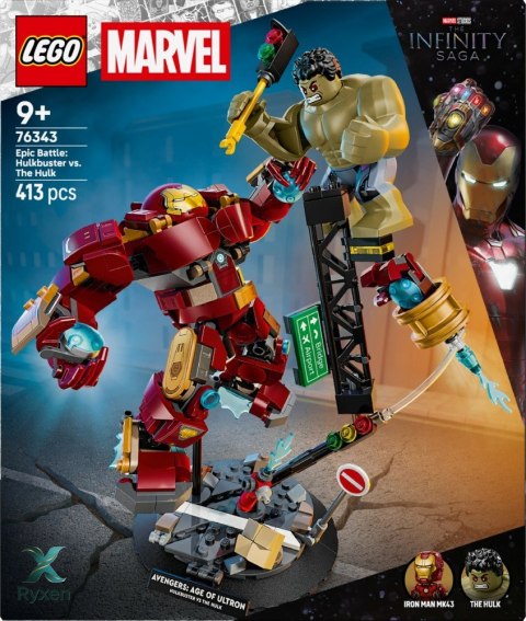 Klocki super heroes 76343 epicka bitwa: hulkbuster kontra hulk LEGO