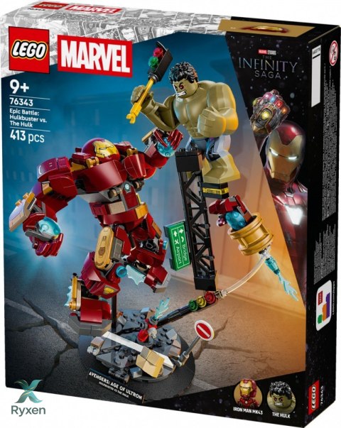 Klocki super heroes 76343 epicka bitwa: hulkbuster kontra hulk LEGO