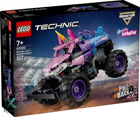 Klocki technic 42220 monster jam sparkle smash z napędem typu pull-back LEGO