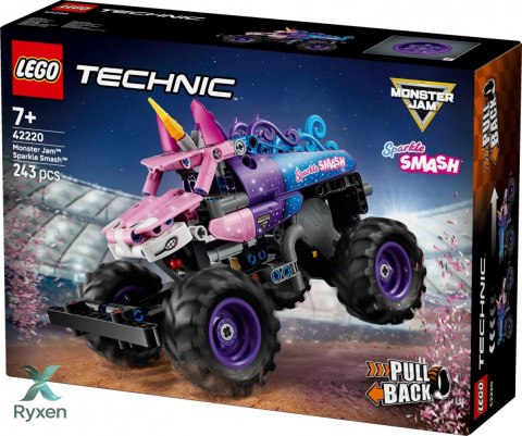 Klocki technic 42220 monster jam sparkle smash z napędem typu pull-back LEGO