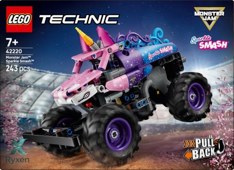 Klocki technic 42220 monster jam sparkle smash z napędem typu pull-back LEGO
