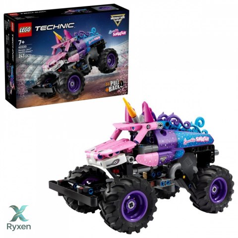 Klocki technic 42220 monster jam sparkle smash z napędem typu pull-back LEGO