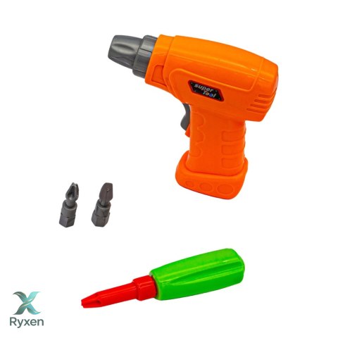 Zestaw Puzzle Klocki Edukacyjne z Wkrętarką Dla Dzieci Walizka 151 el. LEAN TOYS