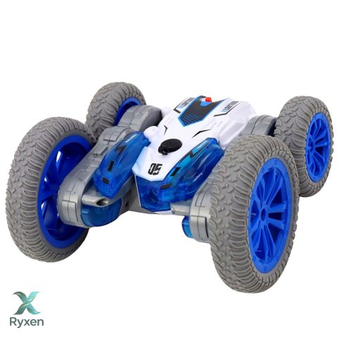 Autko Kaskaderskie Zdalnie Sterowane RC Światła Dym Drift 360° Niebieski LEAN TOYS