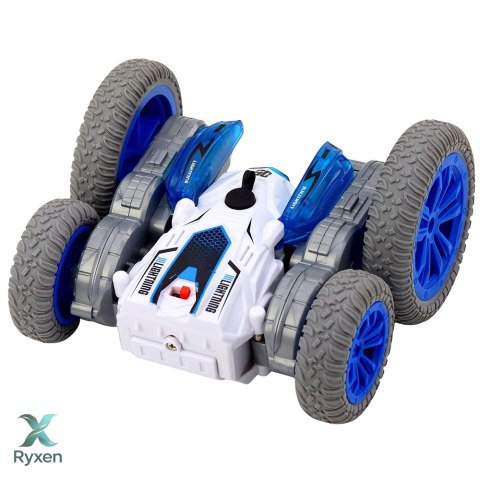 Autko Kaskaderskie Zdalnie Sterowane RC Światła Dym Drift 360° Niebieski LEAN TOYS