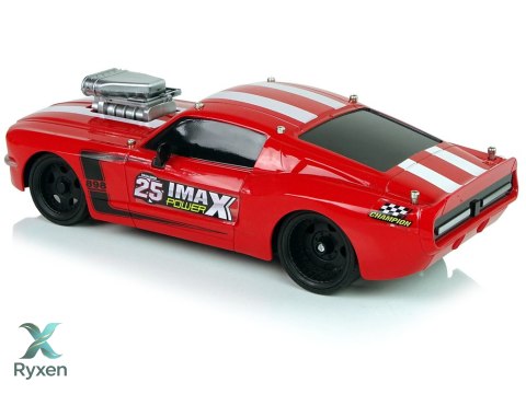 Auto Sportowe R/C 1:16 Czerwone Białe Pasy Pilot LEAN TOYS