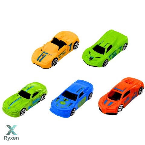 Ciężarówka Transportowa Laweta Lora Z Autkami Światła Dźwięki Zielona LEAN TOYS