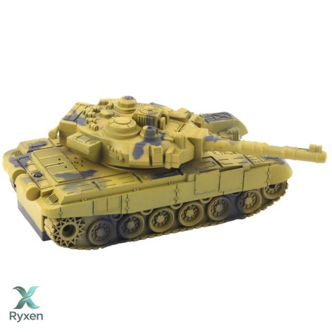 Czołg Wojskowy T90 Zdalnie Sterowany RC Światła Dźwięki Piaskowy 1:18 LEAN TOYS