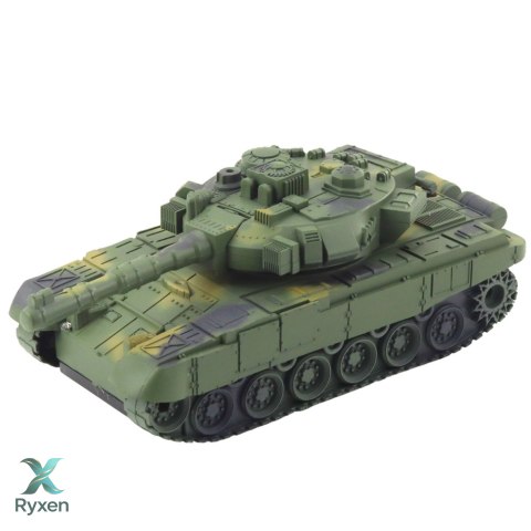 Czołg Wojskowy T90 Zdalnie Sterowany RC Światła Dźwięki Zielony 1:18 LEAN TOYS