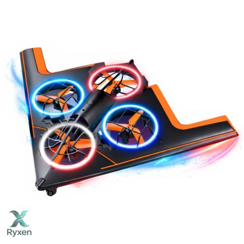 Dron Zdalnie Sterowany RC Latający Quadcopter Światła LED Aplikacja LEAN TOYS