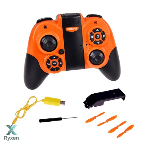 Dron Zdalnie Sterowany RC Latający Quadcopter Światła LED Aplikacja LEAN TOYS
