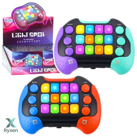 Gra Konsola Elektroniczna Zręcznościowa Edukacyjna 11 Gier Trybów LEAN TOYS