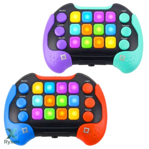 Gra Konsola Elektroniczna Zręcznościowa Edukacyjna 11 Gier Trybów LEAN TOYS
