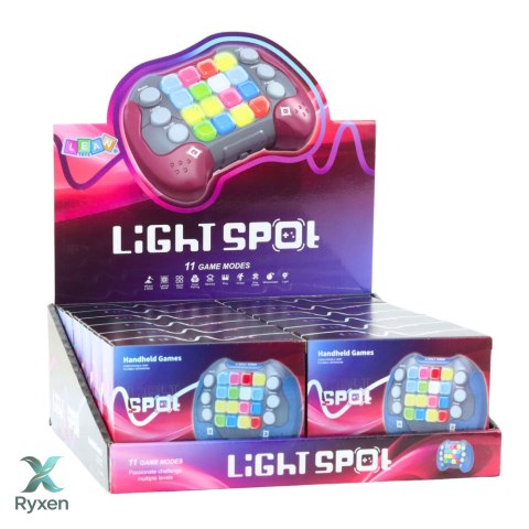Gra Konsola Elektroniczna Zręcznościowa Edukacyjna 11 Gier Trybów LEAN TOYS