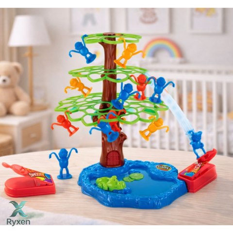 Gra Zręcznościowa Rodzinna Skaczące Małpki Drzewo Jeziorko LEAN TOYS