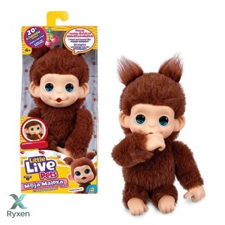 Maskotka interaktywna little live pets - mini małpka chikki cherry COBI