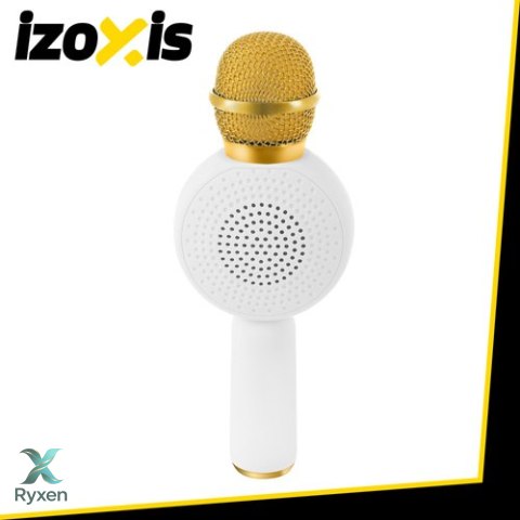 Mikrofon karaoke bezprzewodowy biały Izoxis 27047 IZOXIS