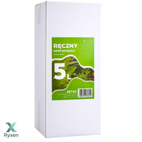 Ręczny Opryskiwacz Ciśnieniowy Do Podlewania Nawożenia Opryskiwania LEAN 5L LEAN