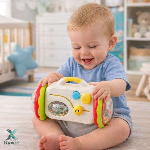 Uciekające Lusterko Interaktywna Edukacyjna Zabawka Dla Malucha Grzechotka LEAN TOYS