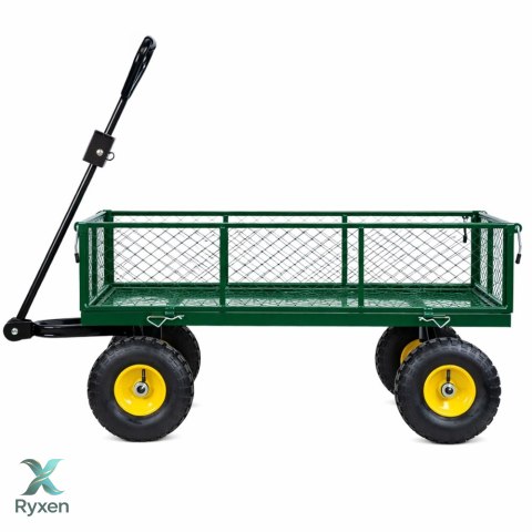 Wózek Ogrodowy Transportowy Składany Przyczepka Stalowa 200 kg LEAN