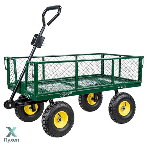 Wózek Ogrodowy Transportowy Składany Przyczepka Stalowa 200 kg LEAN