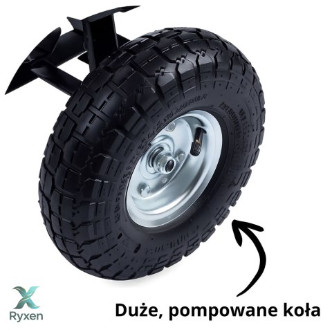 Wózek Ogrodowy Transportowy Wyjmowana Odchylana Taca Zielony 120 kg LEAN