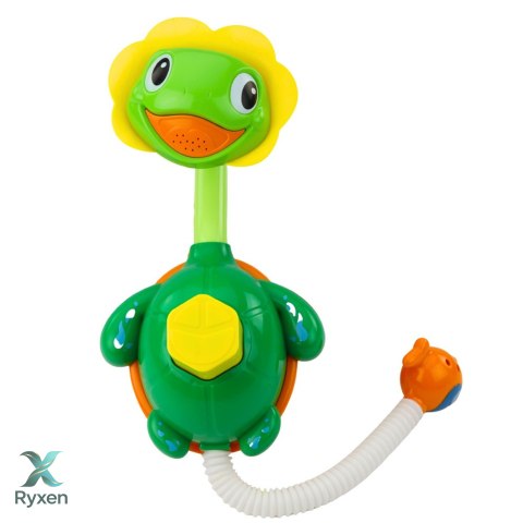 Zabawka Do Kąpieli Żółw Z Rybką Fontanna Prysznic Przyssawki LEAN TOYS