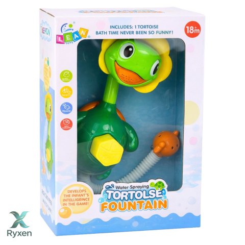 Zabawka Do Kąpieli Żółw Z Rybką Fontanna Prysznic Przyssawki LEAN TOYS