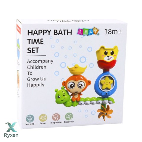 Zabawka Wodna Do Kąpieli Małpka Gąsienica Kubeczek Przyssawki LEAN TOYS