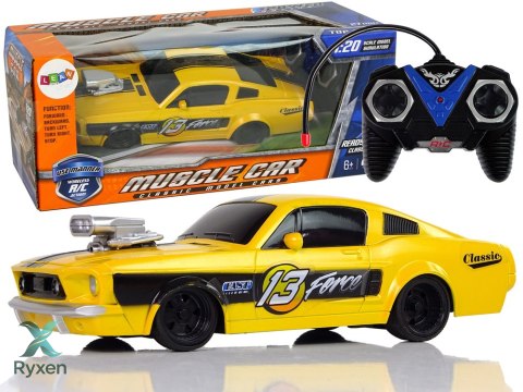 Zdalnie Sterowane Auto Sportowe 1:20 Żółte Pilot LEAN TOYS