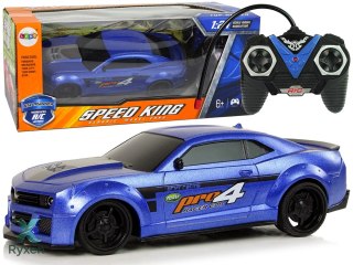 Zdalnie Sterowane Auto Sportowe 1:24 Wyścigi Niebieski Przyciemniane Szyby LEAN TOYS