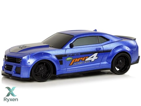 Zdalnie Sterowane Auto Sportowe 1:24 Wyścigi Niebieski Przyciemniane Szyby LEAN TOYS